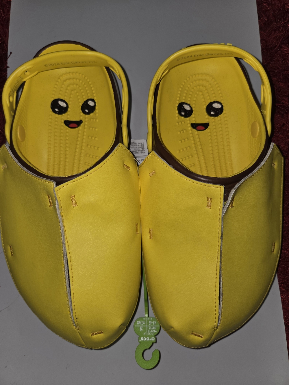 Crocs X Fortnite Classic Clog Peely Lemon Men's Size 8 Women's Size 10